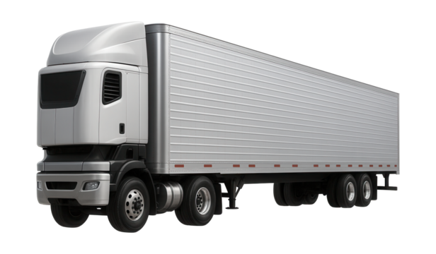 Refrigerated trailer featuring corrugated side panels and a top air deflector.