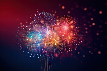 Obraz premium Firework fireworks outdoors night.