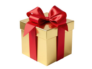 Obraz premium A beautifully wrapped gift box with a red bow, perfect for special occasions