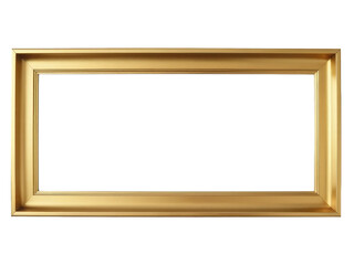 A gold picture frame sits on a plain white background, ready for displaying cherished memories