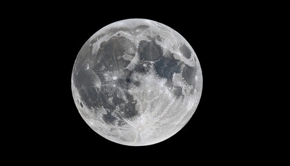 full moon detailed surface textures