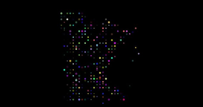 Corporate Particle Animation Minnesota USA Silhouette
