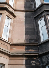 Cleaned And Uncleaned Sandstone Tenement