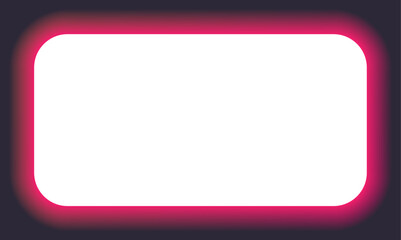 A white rectangle with a neon red halo glow, resembling an eclipse effect. ideal for design concepts.