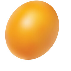 A Single Golden Brown Egg With Subtle Lighting And Highlights On A Transparent White Background Isolated Object