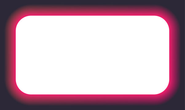 A white rectangle with a neon red halo glow, resembling an eclipse effect. ideal for design concepts.