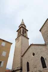 Fototapeta premium Church of Saint John the Baptist, Budva, Montenegro