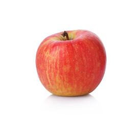 One fresh ripe apple isolated on white