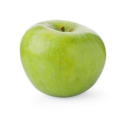 One ripe green apple isolated on white