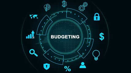 Budget capital finance economy investment money concept. Budgeting - Powered by Adobe