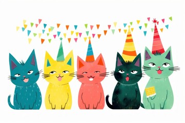 Cat party mammal animal pet.