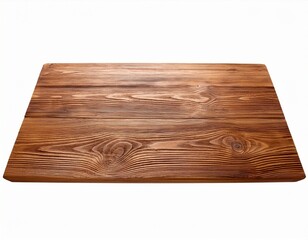 top wooden long table isolated on white background brown desk copy space available