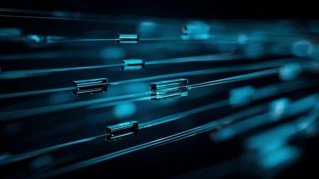 Close view of futuristic metal rods infused with carbon nanotubes emphasizing their lightweight yet highly conductive characteristics in a modern workshop.