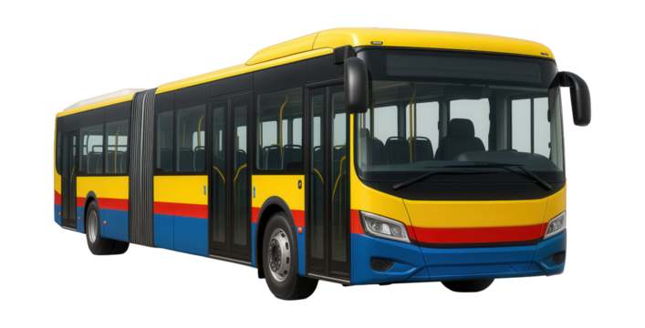 Flexible midsection minibus with increased passenger capacity.