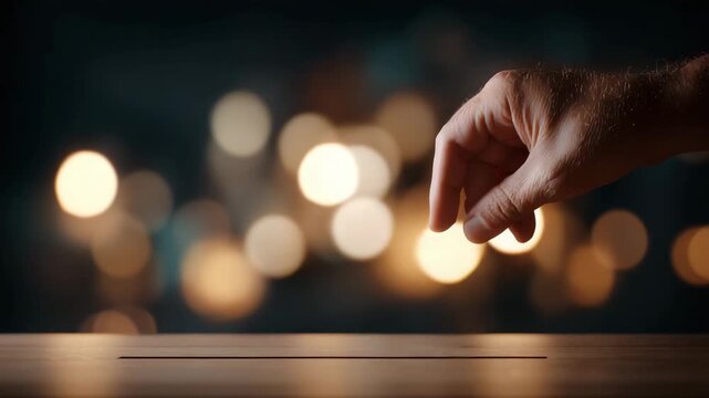 Close up of hand casting vote card into ballot box representing democratic values elections political rights citizen responsibility and participation in voting process