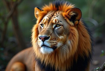 Fototapeta premium Visually Striking Wildlife Photography Promoting Conservation with Captivating Animal Portraits