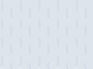 Minimalist Elegant Blue Floral Pattern Design