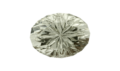 A radiant heliodor gemstone with an oval cut, featuring a golden-yellow hue and sparkling facets. Ideal for elegant jewelry with vibrant clarity.