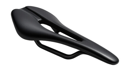 Obraz premium Slim aero saddle featuring carbon rails and a cutout for comfort.