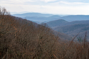 morning mist over the mountains