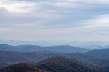 mountain landscape with clouds