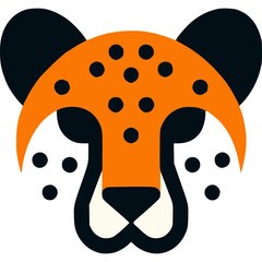 Cheetah Face Vector Icon