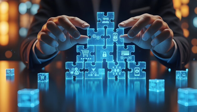 Assembling Digital Puzzle Representing Online Transactions and Data Security