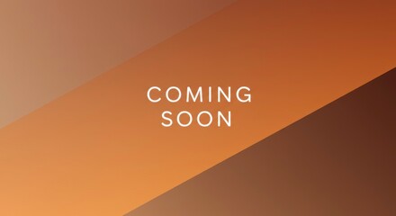 Elegant gradient background with a 'Coming Soon' message for marketing promotions