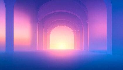 romantic sunset on the book library mountains