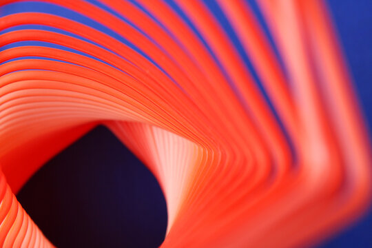 Abstract background formed with a rotated heart-shaped spring