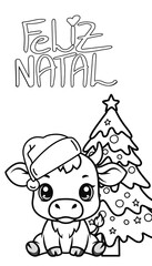 Cute Holiday Animals Clipart | Animais Fofos de Natal PNG