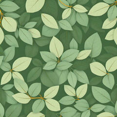 green leaves pattern