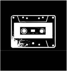 Fototapeta premium Cassette Tape Illustrates Retro Music Collection