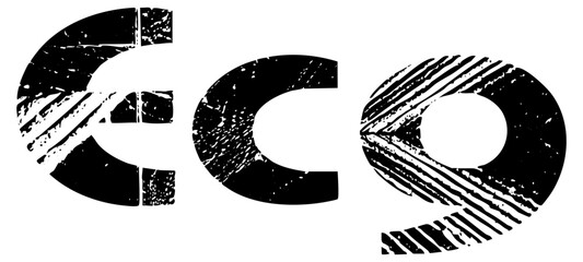 Eco Typography Sustainability Message