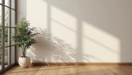 Large luxury modern bright interiors Living room mockup illustration 3D rendering image