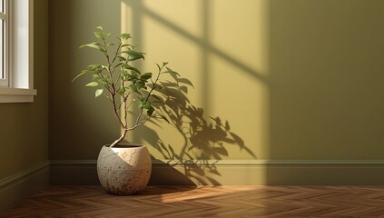 bright interiors Living room mockup illustration 3D rendering image