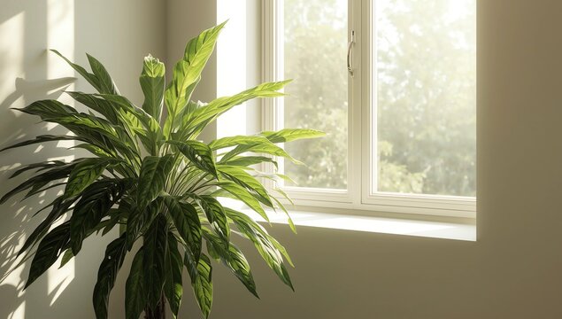 INTERIOR PLANT IN WINDOWS