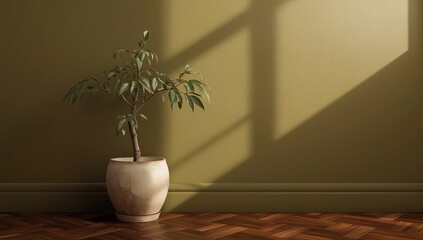 bright interiors Living room mockup illustration 3D rendering image