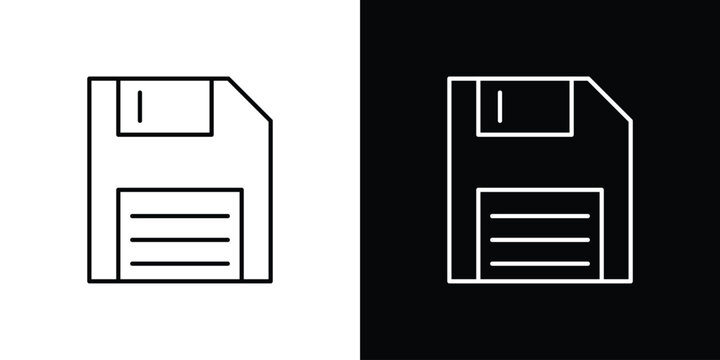 Floppy disk icons pack set, ready to use vector