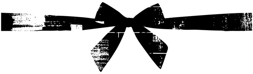 Ribbon ties gift in texture