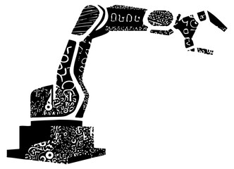 Sewing machine in a textile workshop