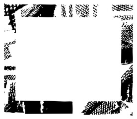 Letterframe texture within a graphic design