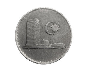 Malaysia ten sen coin on a white isolated background © Krzysztof Bubel