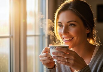 Peaceful morning tea moment
