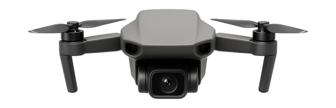 Compact drone featuring a built-in 4K camera and foldable propellers.