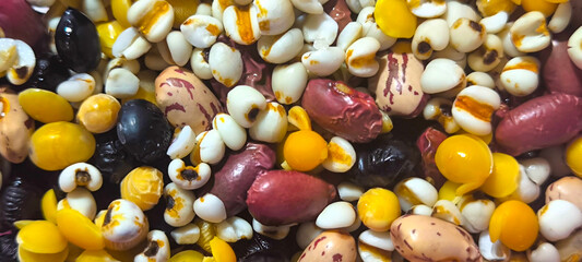 Grains are natural vitamins. Background.