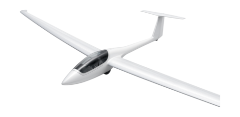 Sleek glider aircraft featuring a long wingspan for optimal training performance.