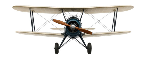 Dual-wing bi-plane trainer featuring visible support struts.