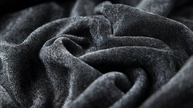 Medium shot showcasing a closeup of flocking technique on fabric focusing on the soft velvety texture created by fine fibers that enrich the products sensory experience