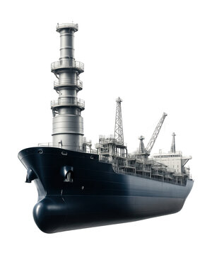 Floating storage and offloading vessel featuring a turret mooring system.